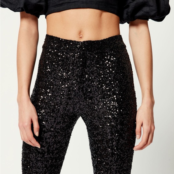 Isabel Marant Todiz Sequin Pants Size 42 (US10) - Picture 3 of 13